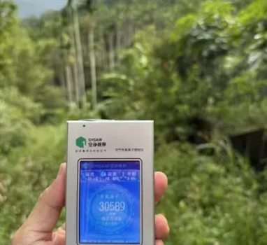 第一實驗農場測得驚人的負離子濃度！
